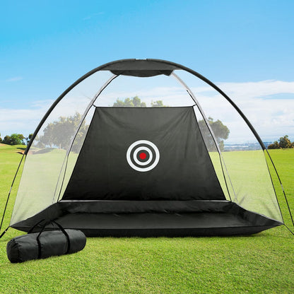 Everfit Sports & Fitness > Golf > Golf Training Aids Everfit 3M Golf Practice Net Portable Training Aid Driving Target Tent Black
