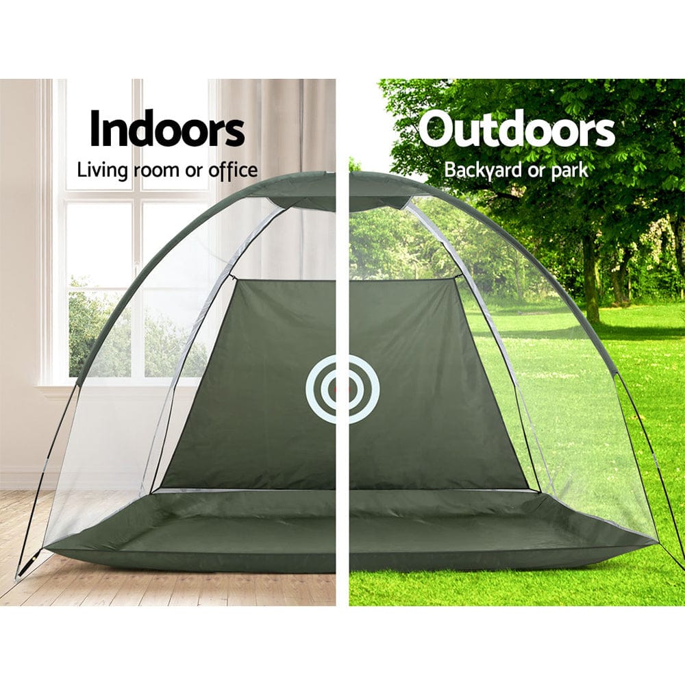 Everfit Sports & Fitness > Golf > Golf Training Aids Everfit 3M Golf Practice Net Portable Training Aid Driving Target Tent Green