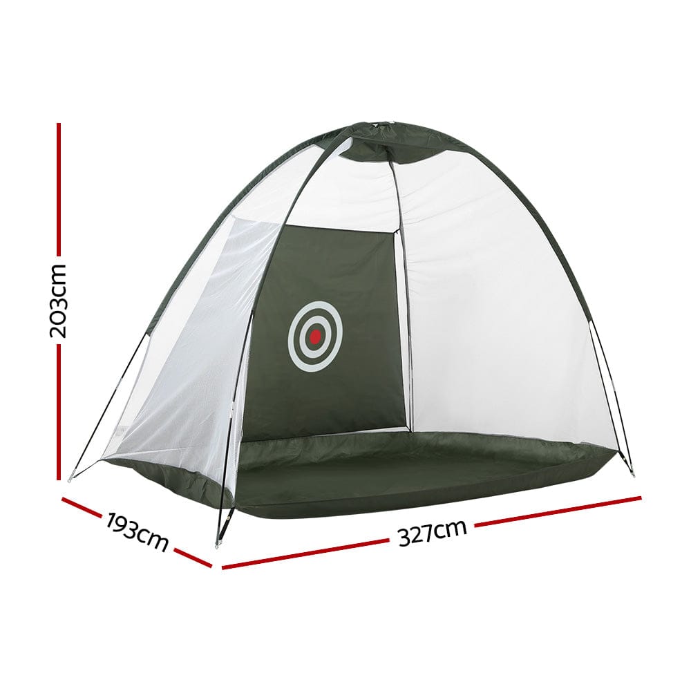 Everfit Sports & Fitness > Golf > Golf Training Aids Everfit 3M Golf Practice Net Portable Training Aid Driving Target Tent Green