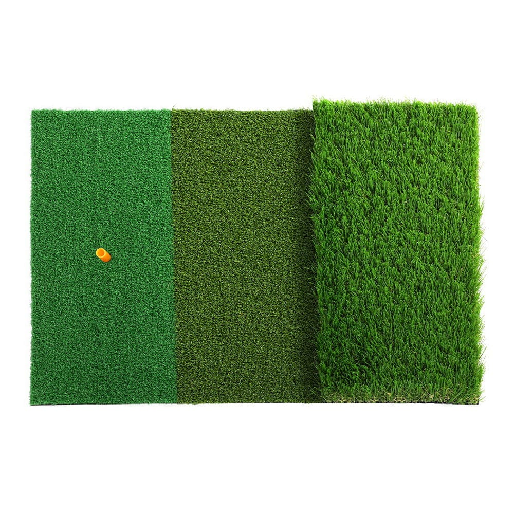 Everfit Sports & Fitness > Golf > Golf Training Aids Everfit Golf Hitting Mat Portable Driving Range Practice Training Aid 3 in 1