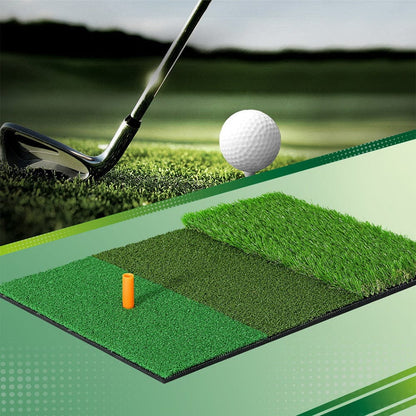Everfit Sports & Fitness > Golf > Golf Training Aids Everfit Golf Hitting Mat Portable Driving Range Practice Training Aid 3 in 1