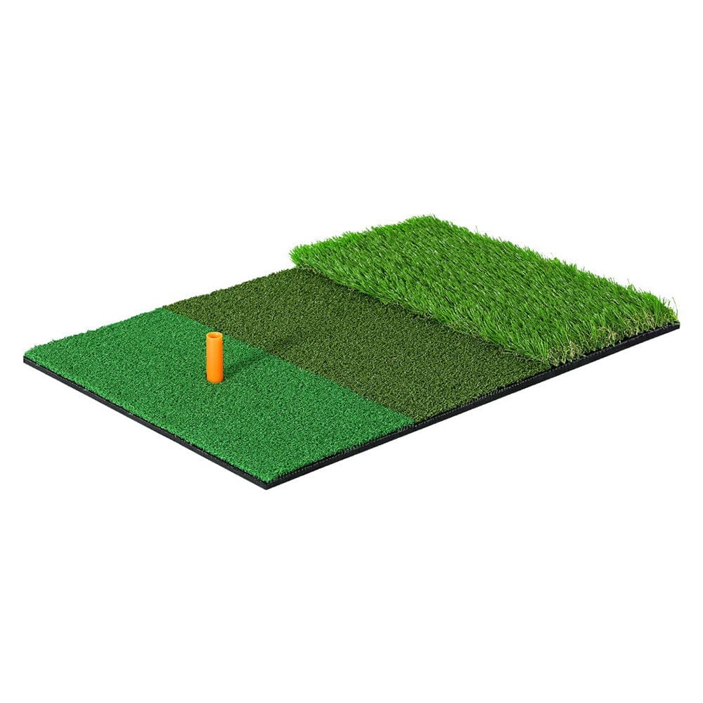 Everfit Sports & Fitness > Golf > Golf Training Aids Everfit Golf Hitting Mat Portable Driving Range Practice Training Aid 3 in 1