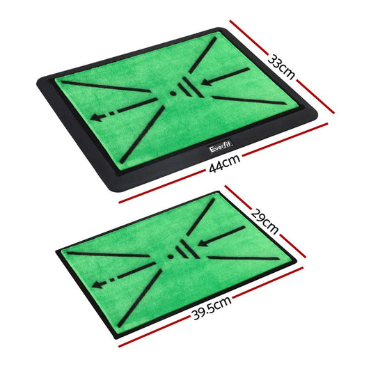 Everfit Sports & Fitness > Golf > Golf Training Aids Everfit Golf Hitting Mat Training Swing Path Feedback Detection Batting 44x33cm
