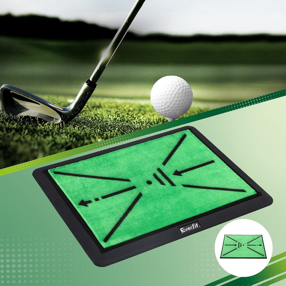 Everfit Sports & Fitness > Golf > Golf Training Aids Everfit Golf Hitting Mat Training Swing Path Feedback Detection Batting 44x33cm