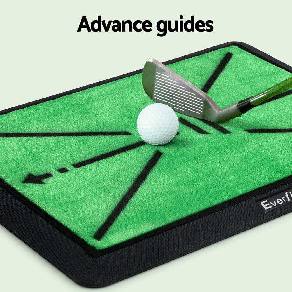 Everfit Sports & Fitness > Golf > Golf Training Aids Everfit Golf Hitting Mat Training Swing Path Feedback Detection Batting 44x33cm