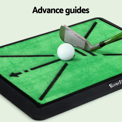 Everfit Sports & Fitness > Golf > Golf Training Aids Everfit Golf Hitting Mat Training Swing Path Feedback Detection Batting 44x33cm