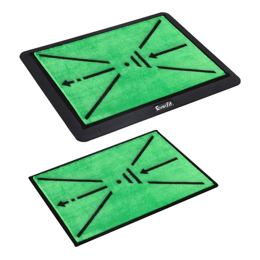Everfit Sports & Fitness > Golf > Golf Training Aids Everfit Golf Hitting Mat Training Swing Path Feedback Detection Batting 44x33cm