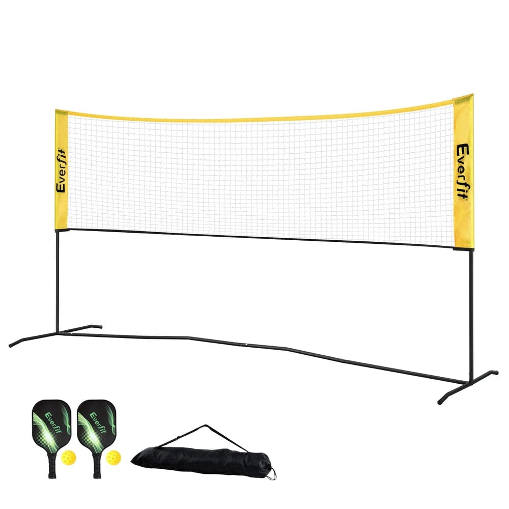 Everfit Sports & Fitness > Racquet Sports > Pickleball Everfit 10ft Portable Pickle Ball Net Adjustable Multi-Sport for Badminton Tennis Pickleball Volleyball