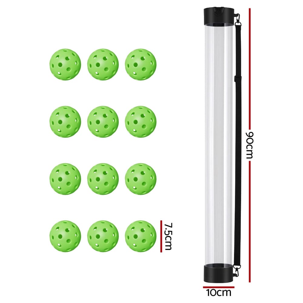 Everfit Sports & Fitness > Racquet Sports > Pickleball Everfit 12PC Pickleball Collector Set Multi-Ball Retriever Portable Storage Adjustable Strap