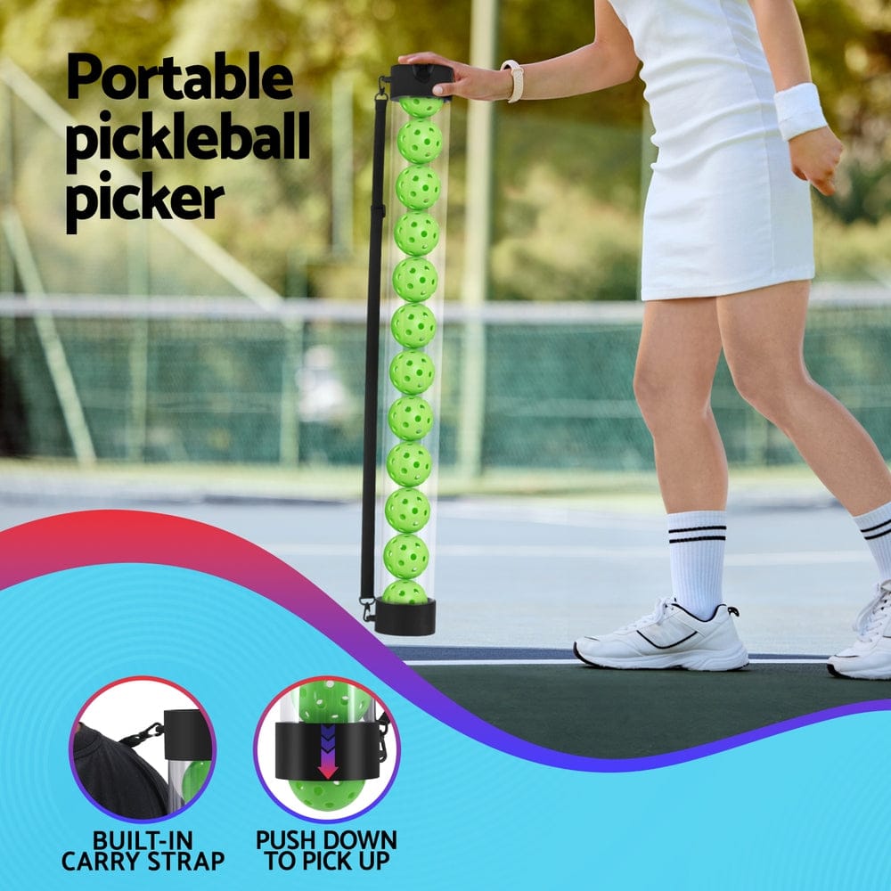 Everfit Sports & Fitness > Racquet Sports > Pickleball Everfit 12PC Pickleball Collector Set Multi-Ball Retriever Portable Storage Adjustable Strap