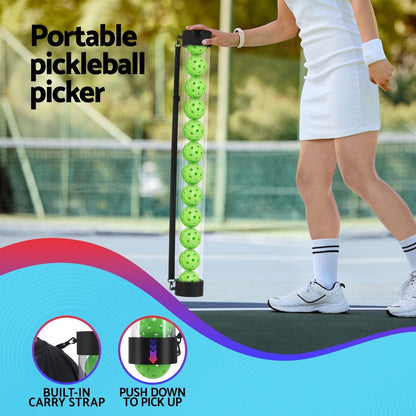 Everfit Sports & Fitness > Racquet Sports > Pickleball Everfit 12PC Pickleball Collector Set Multi-Ball Retriever Portable Storage Adjustable Strap