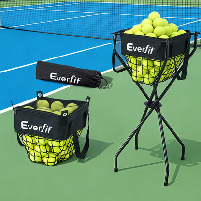 Everfit Sports & Fitness > Racquet Sports > Pickleball Everfit Portable Ball Cart Foldable Pickleball Tennis Baseball Softball