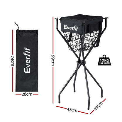 Everfit Sports & Fitness > Racquet Sports > Pickleball Everfit Portable Ball Cart Foldable Pickleball Tennis Baseball Softball