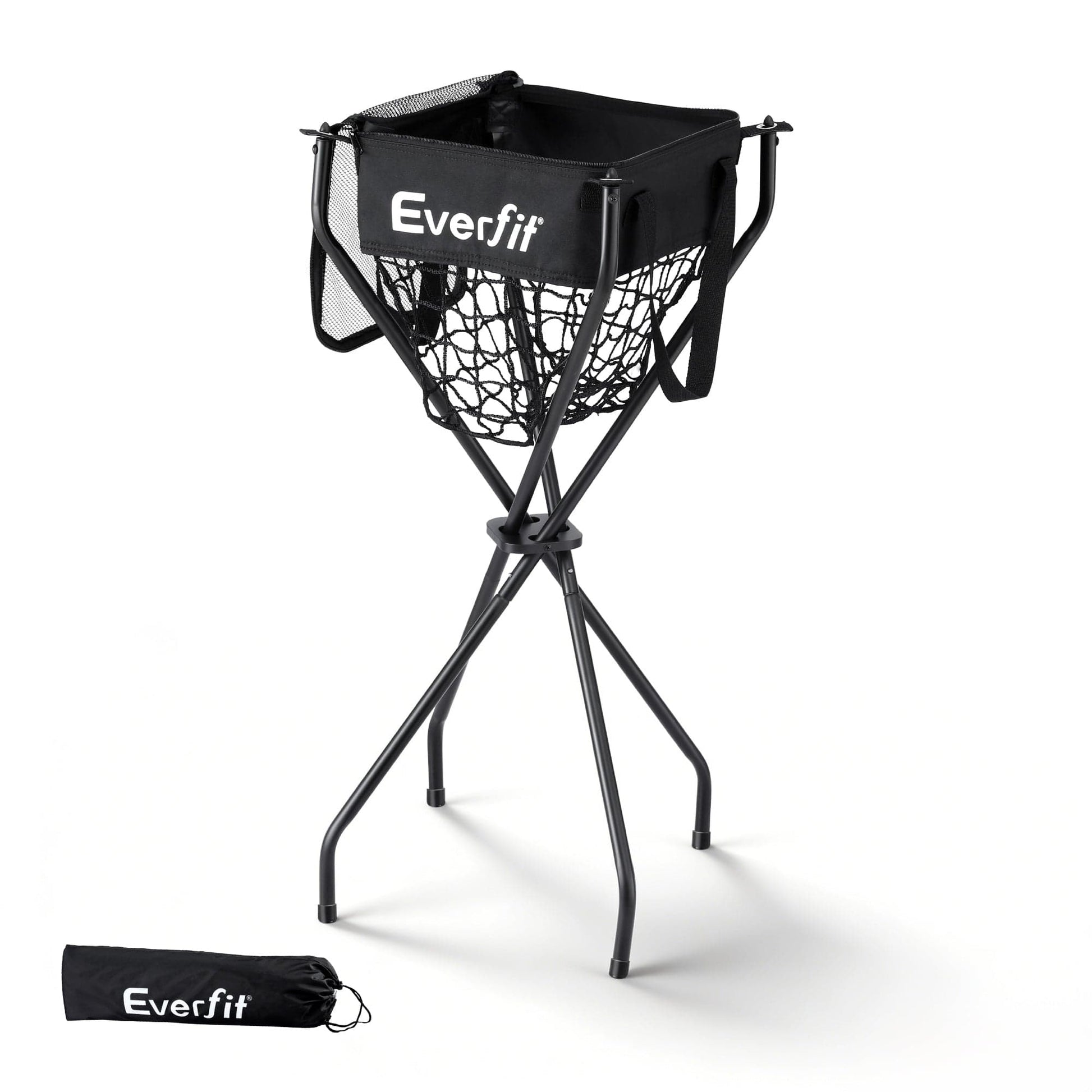 Everfit Sports & Fitness > Racquet Sports > Pickleball Everfit Portable Ball Cart Foldable Pickleball Tennis Baseball Softball