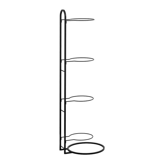 Everfit Tools > Tools Storage > Wall Storage Racks Everfit Ball Storage Rack Sports Equipment Organizer 4-Tier Holder for Garage Gym Black