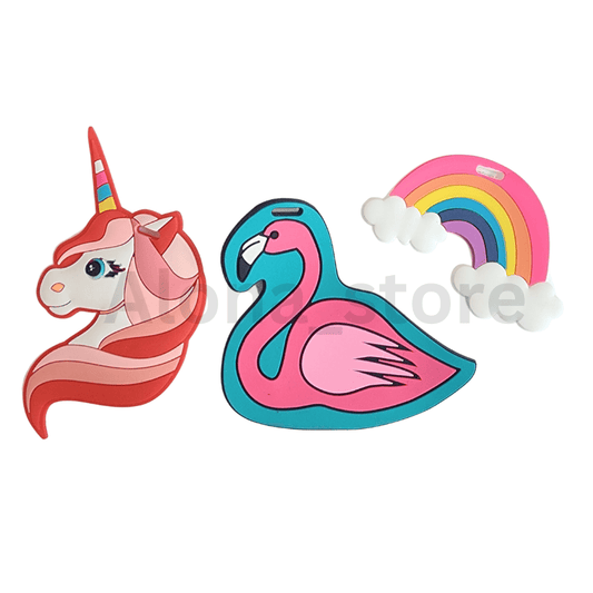 EZ Travel 1x PVC Luggage Tag Fashion Creative Bag Travel Label Lost Unicorn Flamingo Cloud