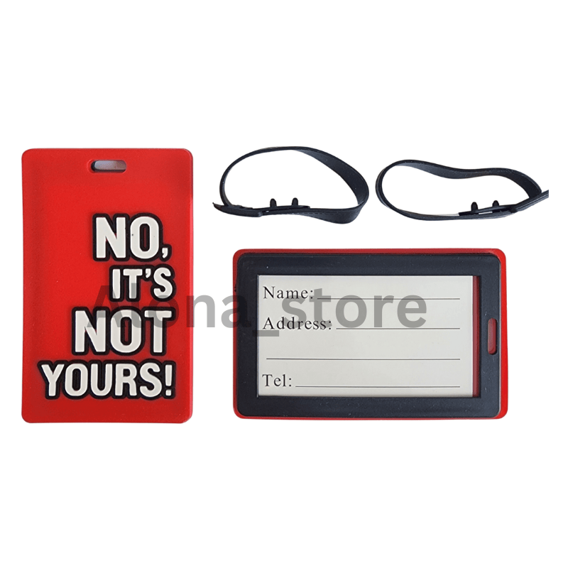 EZ Travel 2pcs PVC Luggage Tags 10.5X6.5CM Fashion Creative Letter Bags Travel Label Lost