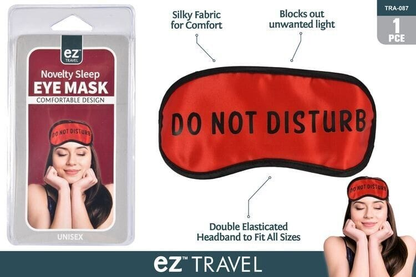 EZ Travel Health & Beauty > Health & Wellbeing > Wellness Accessories Eye Mask Travel Sleep Sleeping Cover Rest Patch Blindfold Do Not Disturb Red