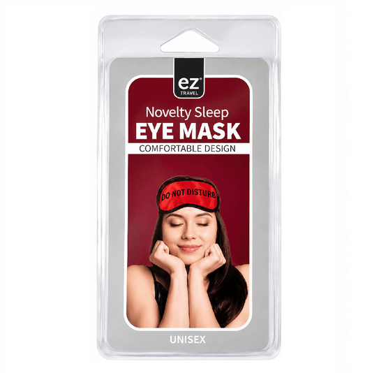 EZ Travel Health & Beauty > Health & Wellbeing > Wellness Accessories Eye Mask Travel Sleep Sleeping Cover Rest Patch Blindfold Do Not Disturb Red