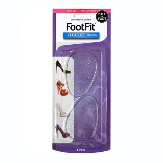 FootFit Insole 1 Pair Front Silicone Gel Cushion Insole High Heel Half Pads Feet Shoe Protector