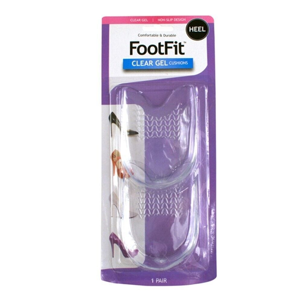 FootFit Insole Pair Silicone Gel High Heel Pain Shoe Pads Inserts Insoles Support Spur Cushion
