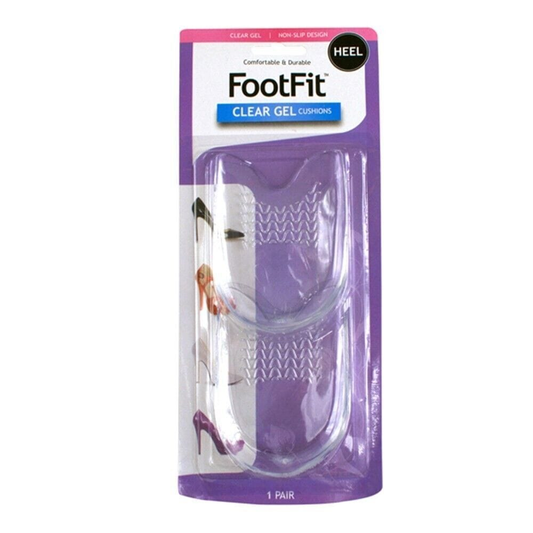 FootFit Insole Pair Silicone Gel High Heel Pain Shoe Pads Inserts Insoles Support Spur Cushion