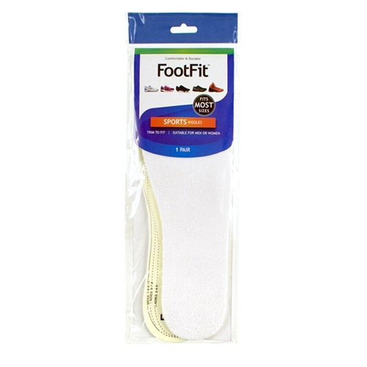 FootFit Insole Premium Sports Soft Comfortable Unisex Shoe Pair Insoles Inner Soles cut to size