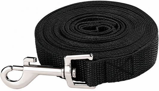 Fuzzy Friends Leash Black 1.5M Long Dog Pet Puppy Training Obedience Recall Lead Leash Walk Black