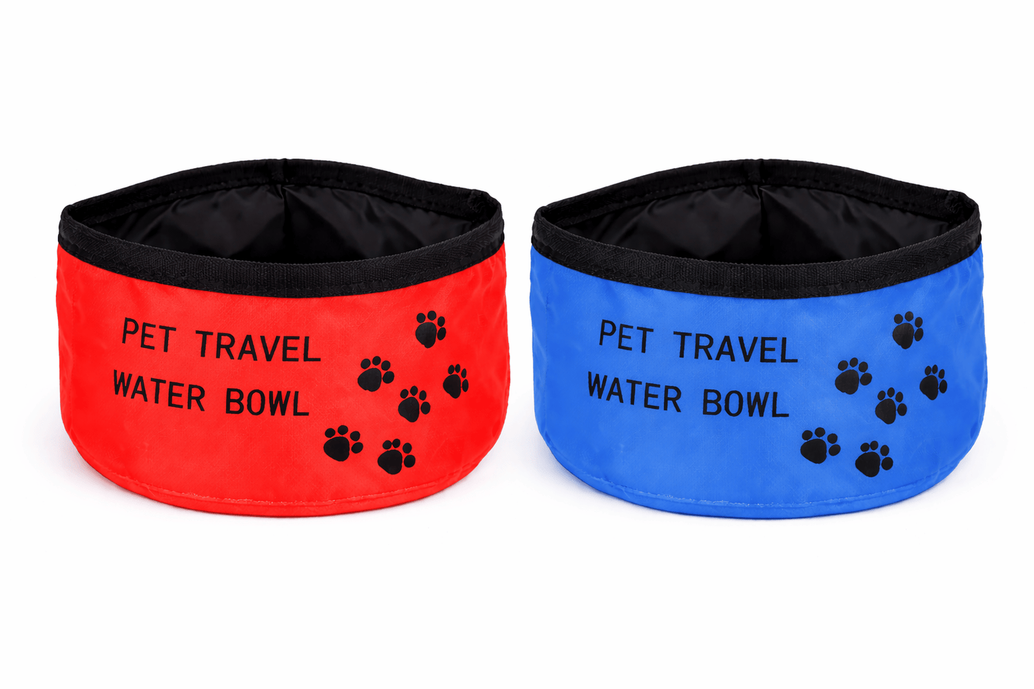 Fuzzy Friends Pet Feeding Bowls Large Portable Pet Dog Cat Foldable Feeding Bowl Camping Travel Food Water Feed