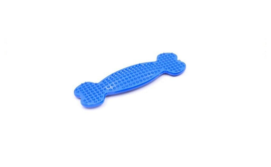 Fuzzy Friends Pet supplies Blue Rubber Bone Dog Toys Tough Toy Dog Chew Playing Chewer Indestructible