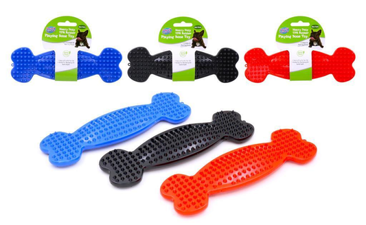 Fuzzy Friends Pet supplies Rubber Bone Dog Toys Tough Toy Dog Chew Playing Chewer Indestructible