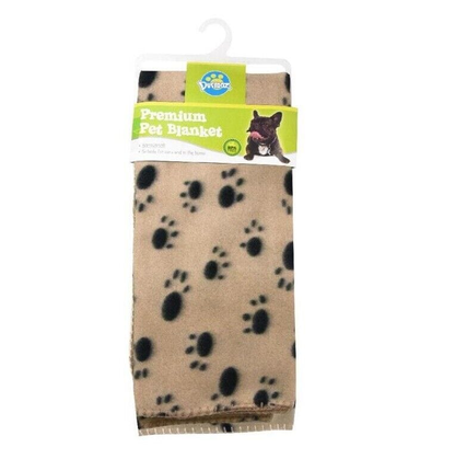 Fuzzy friends Pet Warmer Small Paws Premium Warm Pet Mat Paw Print Cat Dog Puppy Fleece Soft Blanket Bed Cushion