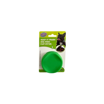 Fuzzy Friends Tin Cover Green Pet Food Can Cover Lid Seal Dog Cat Pet Tin Silicone Reusable Storage Cap