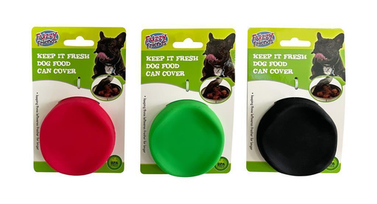 Fuzzy Friends Tin Cover Pet Food Can Cover Lid Seal Dog Cat Pet Tin Silicone Reusable Storage Cap