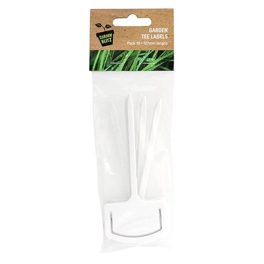 Garden Blitz Garden Labels 10X T-type Plant Labels Flexible Plastic Garden Tags Nursey Seeding Pen 127mm