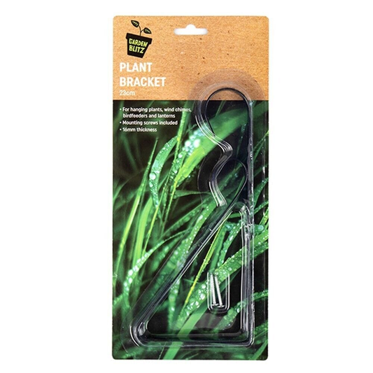 Garden Blitz Hanger Plant Hanger Wall Pot Bracket Iron Basket Rack Hook Garden Flower Holder Mounted