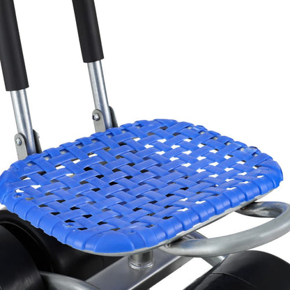 Gardeon Baby & Kids > Baby & Kid's Toys > Outdoor Play Equipment Gardeon Garden Stool Seat Foldable with Wheels Blue