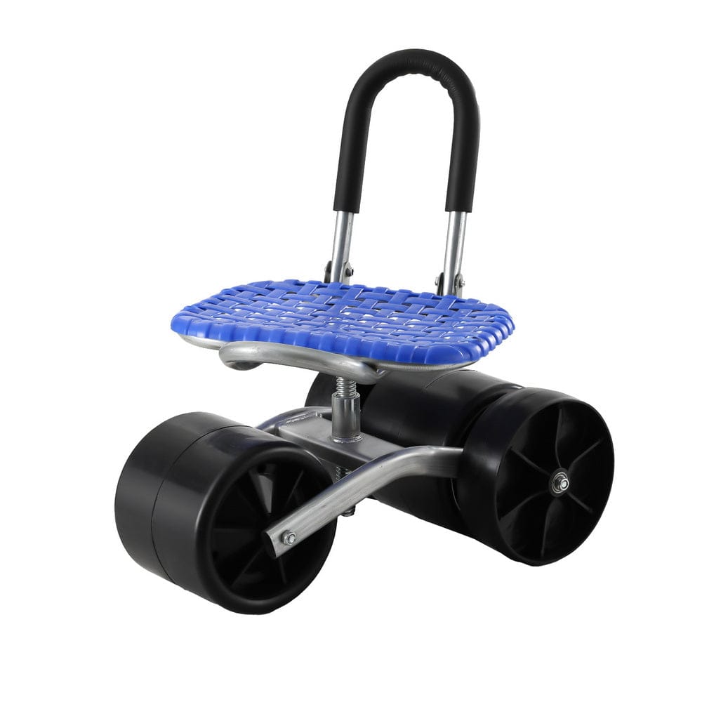 Gardeon Baby & Kids > Baby & Kid's Toys > Outdoor Play Equipment Gardeon Garden Stool Seat Foldable with Wheels Blue