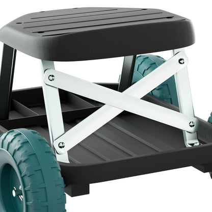 Gardeon Baby & Kids > Kid's Furniture > Kid's Tables, Chairs & Seats Gardeon Garden Cart Rolling Stool with Wheels Gardening Helper Seat Farm Yard