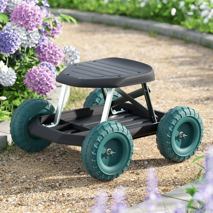 Gardeon Baby & Kids > Kid's Furniture > Kid's Tables, Chairs & Seats Gardeon Garden Cart Rolling Stool with Wheels Gardening Helper Seat Farm Yard