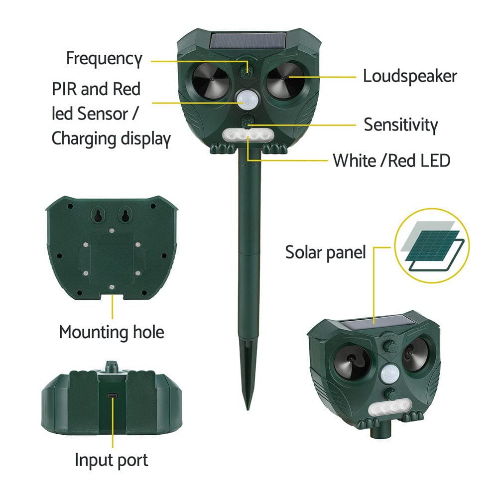 Gardeon Electronics > Battery Chargers & Power > Batteries Gardeon Snake Repeller Ultrasonic Battery USB Powered