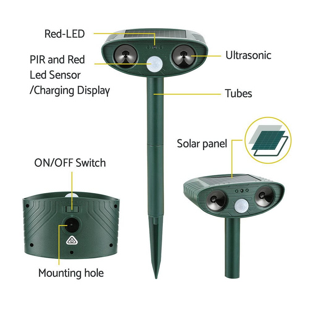 Gardeon Electronics > Battery Chargers & Power > Batteries Gardeon Snake Repeller  Ultrasonic Battery USB Powered