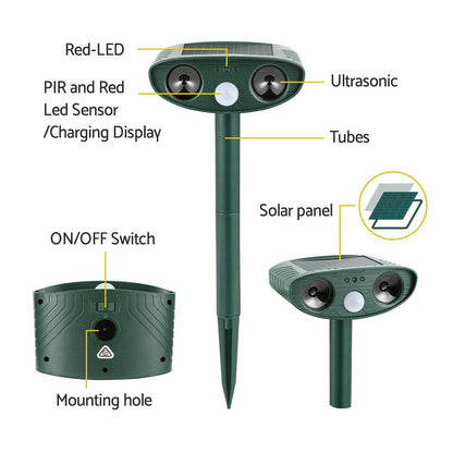 Gardeon Electronics > Battery Chargers & Power > Batteries Gardeon Snake Repeller  Ultrasonic Battery USB Powered