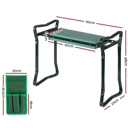 Gardeon Furniture > Outdoor > Outdoor Benches Gardeon Garden Kneeler 3-in-1 Padded Seat Stool Outdoor Bench Knee Pad Foldable