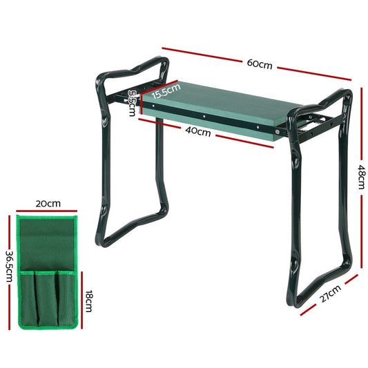 Gardeon Furniture > Outdoor > Outdoor Benches Gardeon Garden Kneeler 3-in-1 Padded Seat Stool Outdoor Bench Knee Pad Foldable