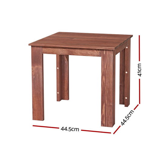 Gardeon Furniture > Outdoor > Outdoor Chairs Gardeon Coffee Side Table Wooden Desk Outdoor Furniture Camping Garden Brown
