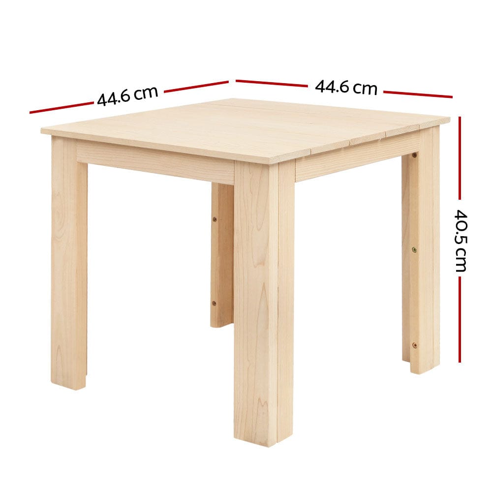 Gardeon Furniture > Outdoor > Outdoor Chairs Gardeon Coffee Side Table Wooden Desk Outdoor Furniture Camping Garden Natural