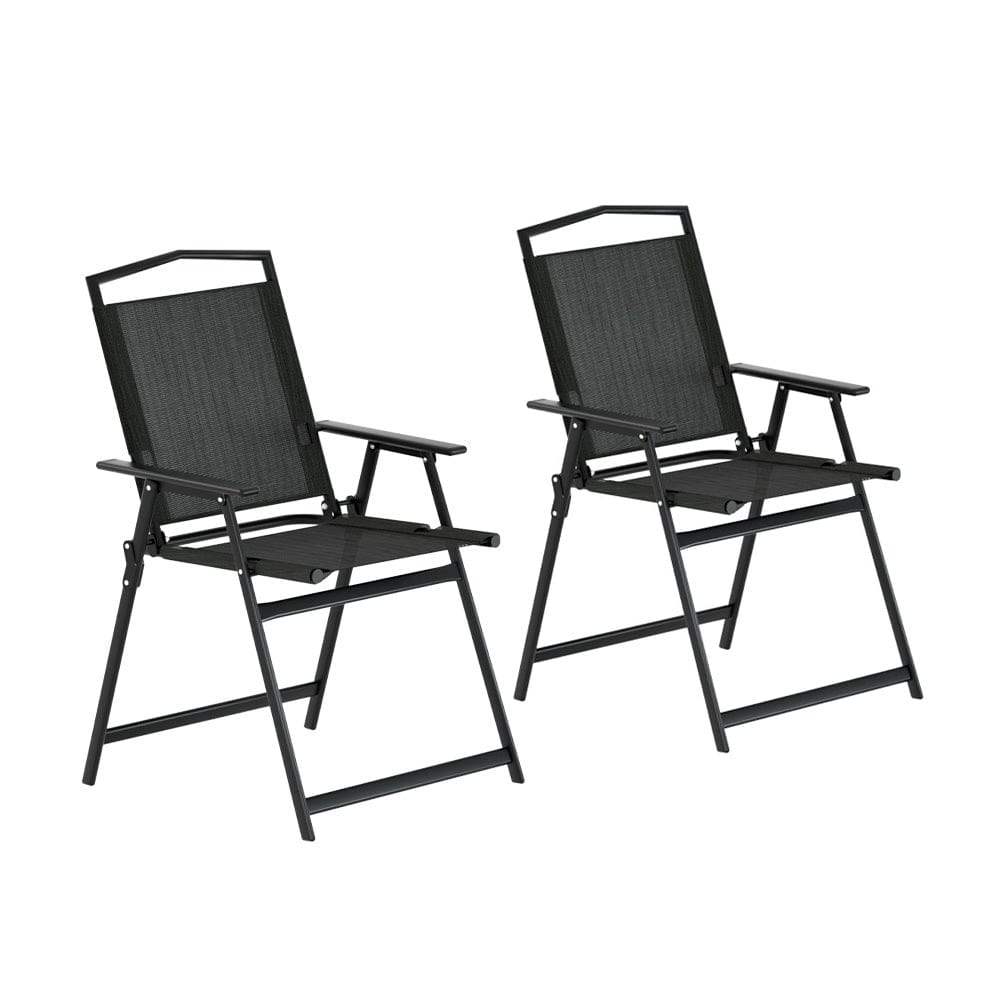 Gardeon Furniture > Outdoor > Outdoor Chairs Gardeon Outdoor Chairs Portable Folding Camping Chair Steel Patio Furniture