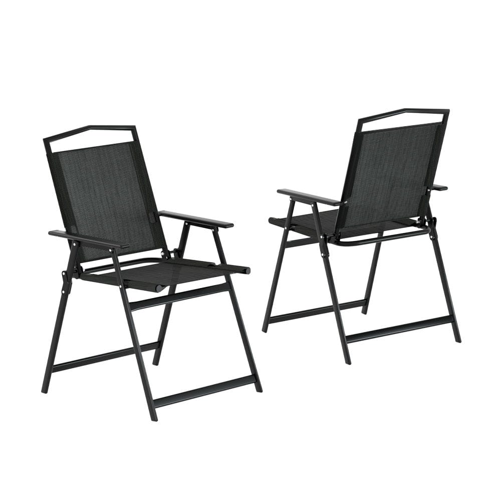 Gardeon Furniture > Outdoor > Outdoor Chairs Gardeon Outdoor Chairs Portable Folding Camping Chair Steel Patio Furniture