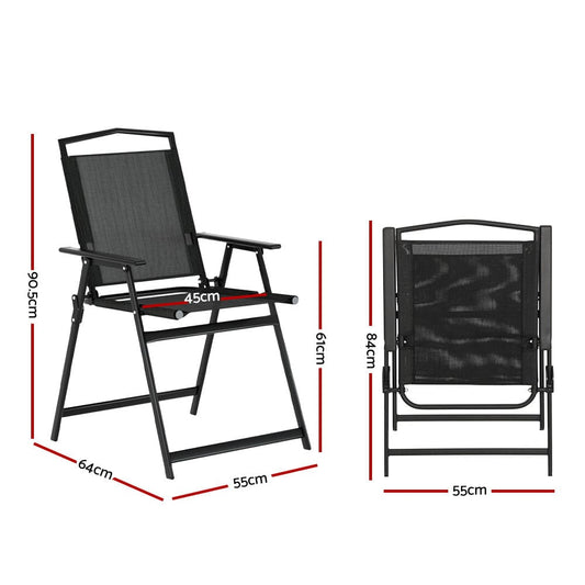 Gardeon Furniture > Outdoor > Outdoor Chairs Gardeon Outdoor Chairs Portable Folding Camping Chair Steel Patio Furniture
